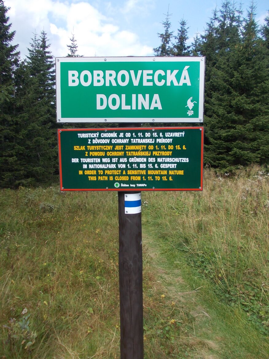 Wejście do Doliny Bobrowieckiej