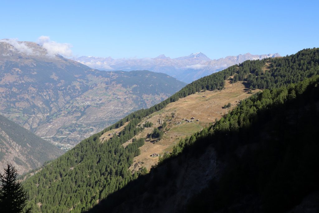 Widok na odcinek szlaku który został już za nami