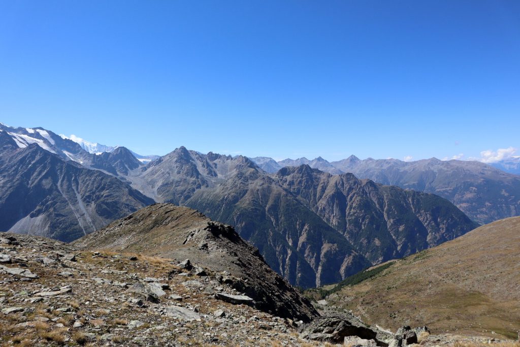 Przełęcz Sattel z górnego wypłaszczenia